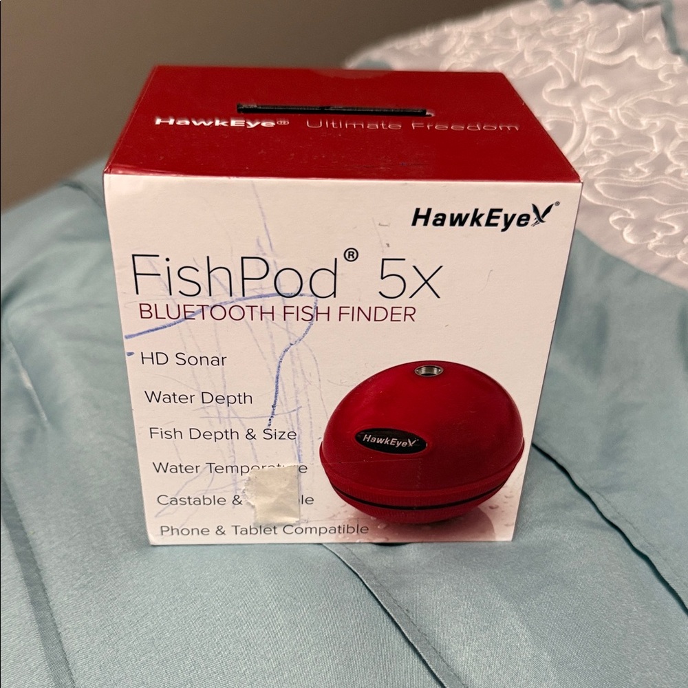 Tony Hawk FishPod 5X Bluetooth Fish Finder - Red